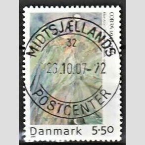 FRIM�RKER DANMARK | 2006 - AFA 1485 - Cobra-malere 9. - 5,50 Kr. Else Alfelt - Pragt Stemplet