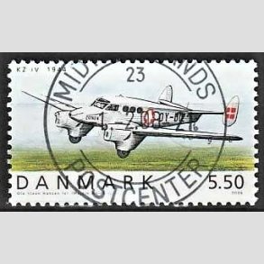 FRIM�RKER DANMARK | 2006 - AFA 1480 - Ellehammer - 5,50 Kr. flerfarvet - Pragt Stemplet Midtsj�lland