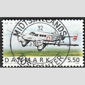 FRIM�RKER DANMARK | 2006 - AFA 1480 - Ellehammer - 5,50 Kr. flerfarvet - Pragt Stemplet Midtsj�lland