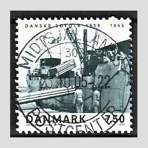 FRIM�RKER DANMARK | 2005 - AFA 1436 - Danske s�folk - 7,50 Kr. Avancaj - Pragt Stemplet