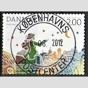 FRIM�RKER DANMARK | 2012 - AFA 1710 - H.C. Andersens eventyr - 2,00 Kr. flerfarvet - Pragt Stemplet