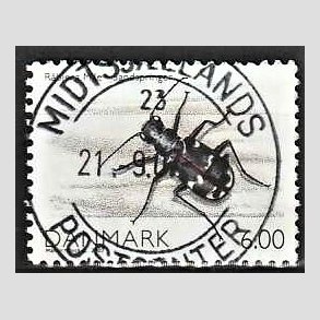 FRIM�RKER DANMARK | 2007 - AFA 1513 - Danmarks natur I - 6,00 Kr. flerfarvet - Pragt Stemplet Midtsj�lland