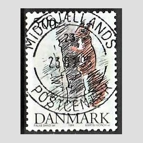 FRIM�RKER DANMARK | 1994 - AFA 1078 - Truede danske dyr - 5,00 Kr. Egern - Pragt Stemplet