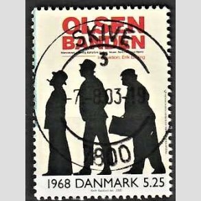 FRIMRKER DANMARK | 2000 - AFA 1268 - 1900-tallet serie 4 - 5,25 Kr. flerfarvet - Pragt Stemplet Skive