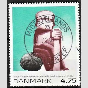 FRIMRKER DANMARK | 2007 - AFA 1508 - Frimrkekunst 10. - 4,75 Kr. Arne Hauge Srensen - Pragt Stemplet 