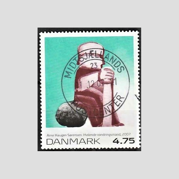 FRIMRKER DANMARK | 2007 - AFA 1508 - Frimrkekunst 10. - 4,75 Kr. Arne Hauge Srensen - Pragt Stemplet 