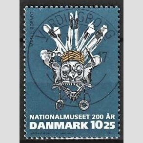 FRIM�RKER DANMARK | 2007 - AFA 1504 - Nationalmuseet 200 �r. - 10,25 Kr. flerfarvet - Pragt Stemplet Vordingborg
