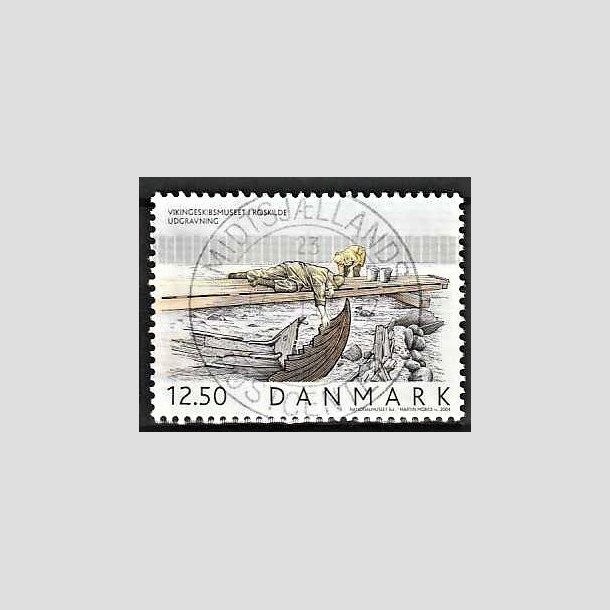 FRIMRKER DANMARK | 2004 - AFA 1403 - Vikingeskibsmuseet - 12,50 Kr. Udgravning - Pragt Stemplet