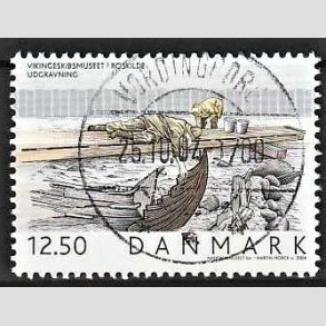 FRIM�RKER DANMARK | 2004 - AFA 1403 - Vikingeskibsmuseet - 12,50 Kr. Udgravning - Pragt Stemplet Vordingborg