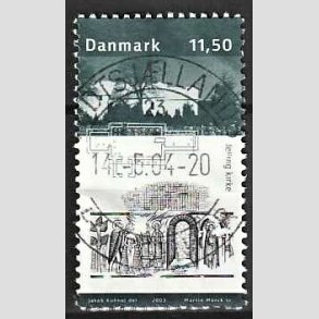 FRIM�RKER DANMARK | 2003 - AFA 1366 - Kongernes Jelling - 11,50 Kr. Jelling Kirke - Pragt Stemplet