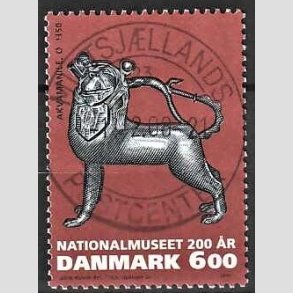 FRIM�RKER DANMARK | 2007 - AFA 1502 - Nationalmuseet 200 �r. - 6,00 Kr. flerfarvet - Pragt Stemplet 