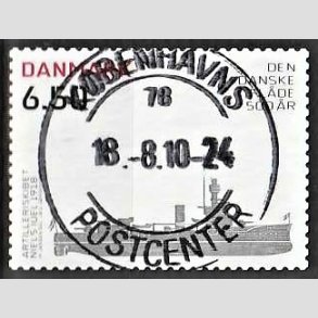 FRIMRKER DANMARK | 2010 - AFA 1621E - Den Danske flde 500 r - 6,50 Kr. Niels Juel - Pragt Stemplet