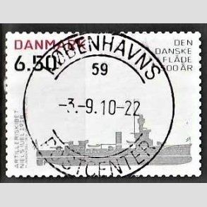 FRIMRKER DANMARK | 2010 - AFA 1621E - Den Danske flde 500 r - 6,50 Kr. Niels Juel - Pragt Stemplet