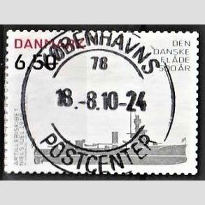 FRIMRKER DANMARK | 2010 - AFA 1621E - Den Danske flde 500 r - 6,50 Kr. Niels Juel - Pragt Stemplet