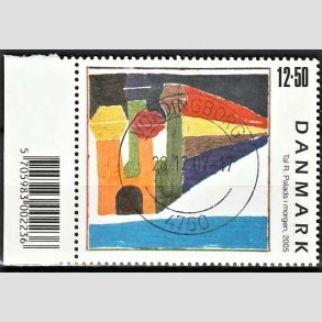 FRIMRKER DANMARK | 2005 - AFA 1442 - Frimrkekunst 8. - 12,50 Kr. Tal R. - Pragt Stemplet Vordingborg