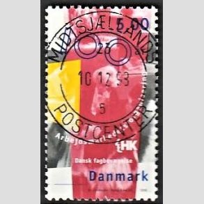 FRIM�RKER DANMARK | 1998 - AFA 1167 - Arbejdsmarkedet - 5,00 Kr. flerfarvet - Pragt Stemplet