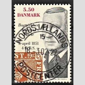 FRIMRKER DANMARK | 2001 - AFA 1277 - Frimrket 150 r - 5,50 Kr. flerfarvet - Pragt Stemplet 