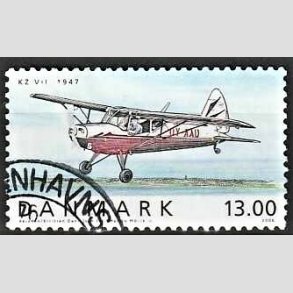 FRIMRKER DANMARK | 2006 - AFA 1481 - Ellehammer - 13,00 Kr. flerfarvet - Pnt Stemplet 