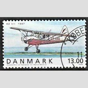 FRIMRKER DANMARK | 2006 - AFA 1481 - Ellehammer - 13,00 Kr. flerfarvet - Pnt Stemplet 