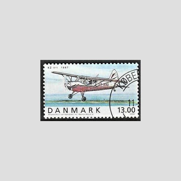 FRIMRKER DANMARK | 2006 - AFA 1481 - Ellehammer - 13,00 Kr. flerfarvet - Pnt Stemplet 