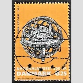 FRIMRKER DANMARK | 2007 - AFA 1503 - Nationalmuseet 200 r - 8,25 Kr. flerfarvet - Pnt Stemplet