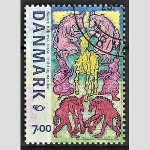 FRIMRKER DANMARK | 2006 - AFA 1461 - Mystiske vsener - 7,00 Kr. flerfarvet - Pnt Stemplet