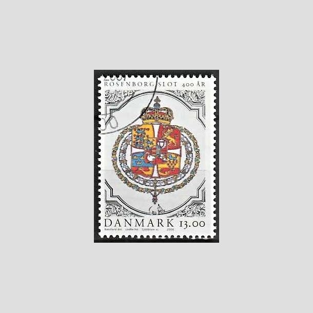 FRIMRKER DANMARK | 2006 - AFA 1465 - Roseborg Slot 400 r. - 13,00 Kr. Rigsvbnet - Pnt Stemplet