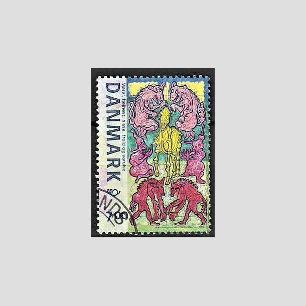 FRIMRKER DANMARK | 2006 - AFA 1461 - Mystiske vsener - 7,00 Kr. flerfarvet - Pnt Stemplet