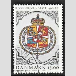 FRIMRKER DANMARK | 2006 - AFA 1465 - Roseborg Slot 400 r. - 13,00 Kr. Rigsvbnet - Pnt Stemplet