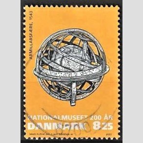 FRIMRKER DANMARK | 2007 - AFA 1503 - Nationalmuseet 200 r - 8,25 Kr. flerfarvet - Pnt Stemplet