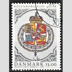 FRIMRKER DANMARK | 2006 - AFA 1465 - Roseborg Slot 400 r. - 13,00 Kr. Rigsvbnet - Pnt Stemplet