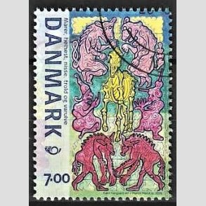 FRIMRKER DANMARK | 2006 - AFA 1461 - Mystiske vsener - 7,00 Kr. flerfarvet - Pnt Stemplet