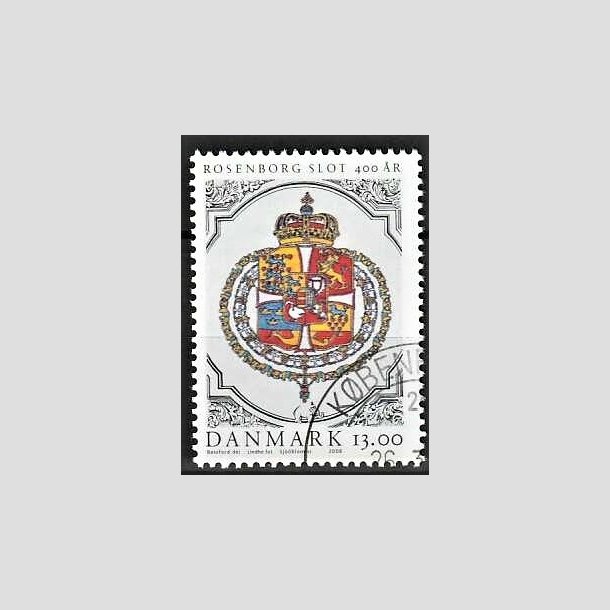 FRIMRKER DANMARK | 2006 - AFA 1465 - Roseborg Slot 400 r. - 13,00 Kr. Rigsvbnet - Pnt Stemplet