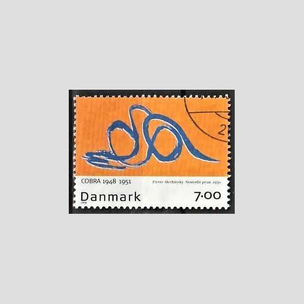 FRIMRKER DANMARK | 2006 - AFA 1486 - Cobra-malere 9. - 7,00 Kr. Pierre Alechinsky - Pnt Stemplet