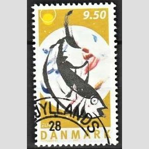 FRIMRKER DANMARK | 2005 - AFA 1438 - Europamrker - 9,50 Kr. Fiskeret - Pnt Stemplet