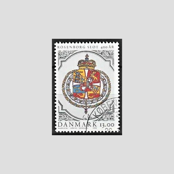 FRIMRKER DANMARK | 2006 - AFA 1465 - Roseborg Slot 400 r. - 13,00 Kr. Rigsvbnet - Pnt Stemplet