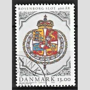 FRIMRKER DANMARK | 2006 - AFA 1465 - Roseborg Slot 400 r. - 13,00 Kr. Rigsvbnet - Pnt Stemplet