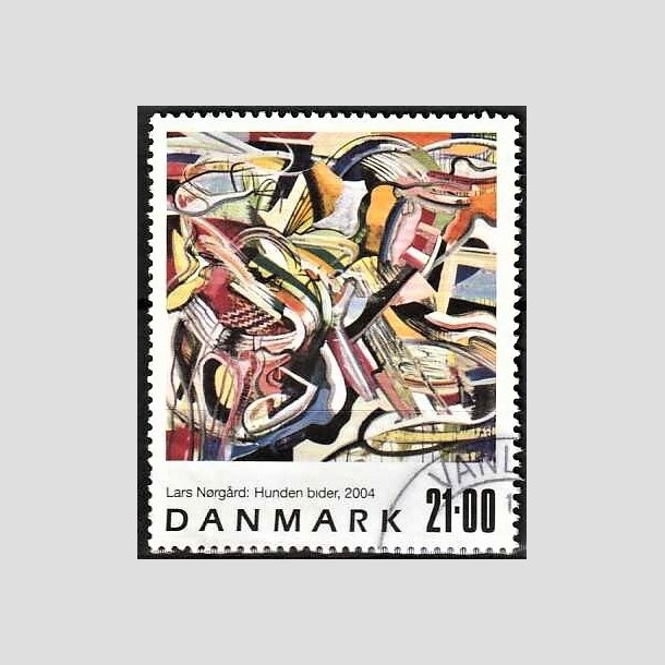 FRIMRKER DANMARK | 2004 - AFA 1399 - Frimrkekunst - 21,00 Kr. flerfarvet - Pnt Stemplet