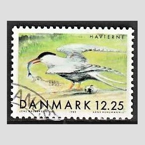 FRIMRKER DANMARK | 1999 - AFA 1225 - Danske trkfugle - 12,25 Kr. havterne - Pnt Stemplet