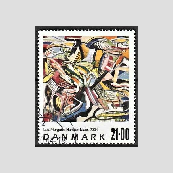 FRIMRKER DANMARK | 2004 - AFA 1399 - Frimrkekunst - 21,00 Kr. flerfarvet - Pnt Stemplet