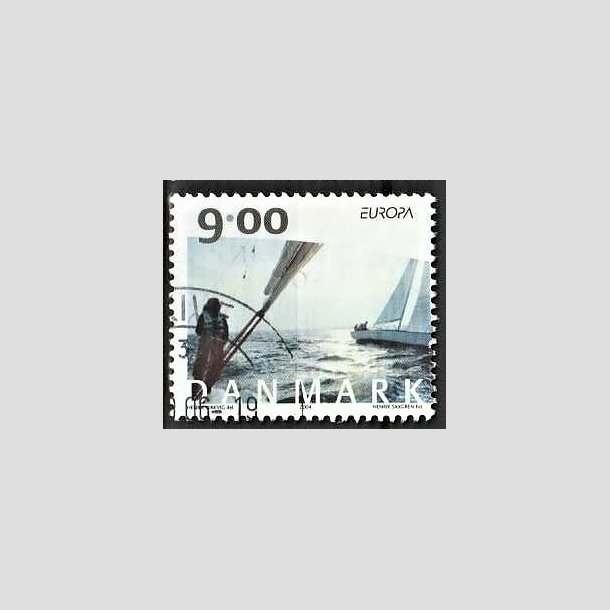 FRIMRKER DANMARK | 2004 - AFA 1397 - Cykel- og sejlerferie - 9,00 Kr. flerfarvet - Pnt Stemplet