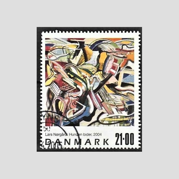 FRIMRKER DANMARK | 2004 - AFA 1399 - Frimrkekunst - 21,00 Kr. flerfarvet - Pnt Stemplet