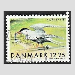 FRIMRKER DANMARK | 1999 - AFA 1225 - Danske trkfugle - 12,25 Kr. havterne - Pnt Stemplet