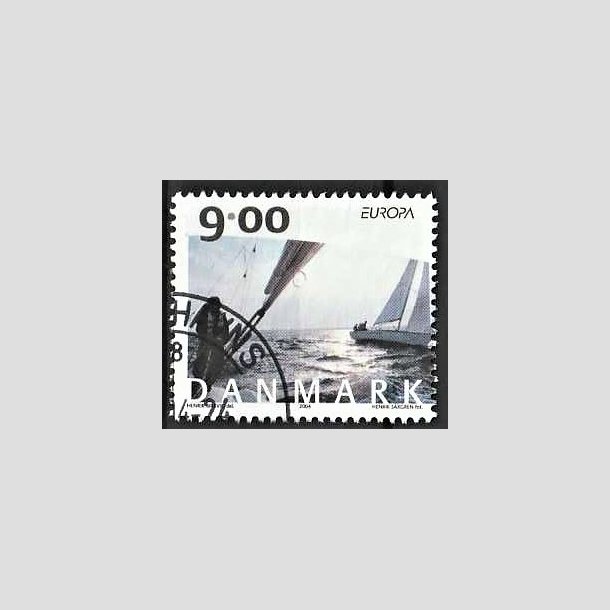 FRIMRKER DANMARK | 2004 - AFA 1397 - Cykel- og sejlerferie - 9,00 Kr. flerfarvet - Pnt Stemplet