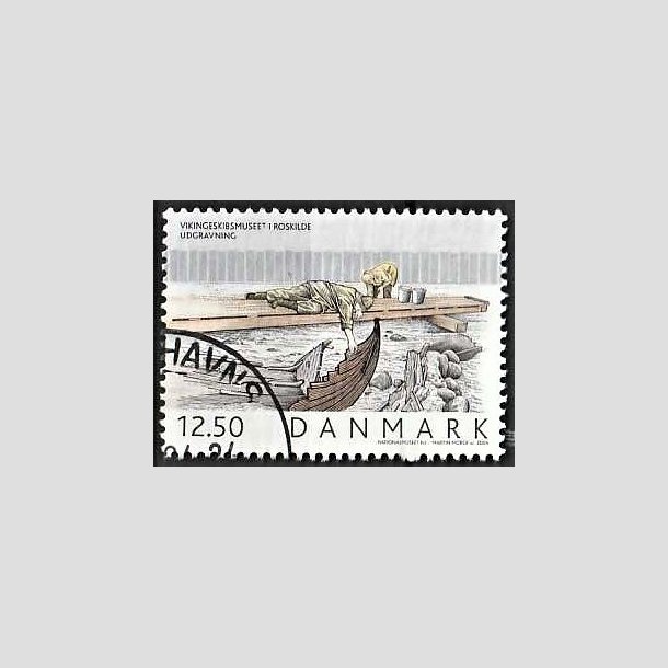 FRIMRKER DANMARK | 2004 - AFA 1403 - Vikingeskibsmuseet - 12,50 Kr. Udgravning - Pnt Stemplet