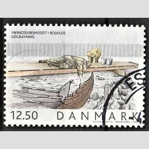 FRIMRKER DANMARK | 2004 - AFA 1403 - Vikingeskibsmuseet - 12,50 Kr. Udgravning - Pnt Stemplet