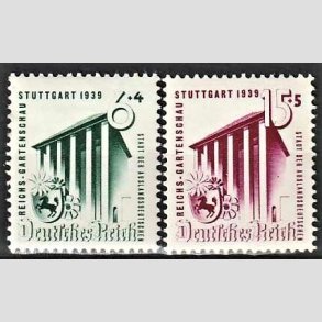 FRIM�RKER TYSK RIGE: 1938 | AFA 687,688 | 6+4,15+5 pf. - Ubrugt