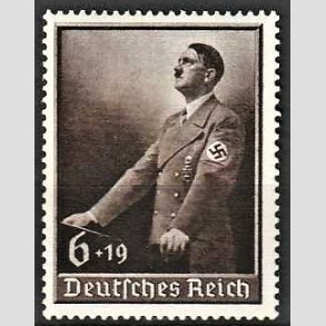 FRIM�RKER TYSK RIGE: 1939 | AFA 689 | 6+19 pf. brun - Ubrugt