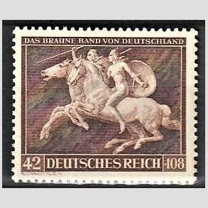 FRIM�RKER TYSK RIGE: 1941 | AFA 775 | 42+108 pf. brun - Ubrugt