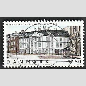 FRIM�RKER DANMARK | 2004 - AFA 1381 - Danske boliger III. - 12,50 Kr. flerfarvet - Pragt Stemplet Asn�s